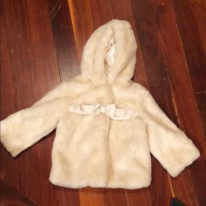 Faux fur baby coat
